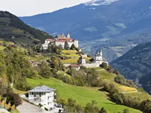 Impressive Prints: Saeben monastery and abbey (Monastero di Sabiona) near Klausen (Chiusa) in valley Eisacktal