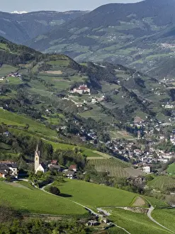 Bressanone Prints: Saeben monastery near Klausen in the Eisack Valley in South Tyrol