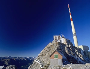 Radio Prints: Saentis peak with radio tower, Appenzell, Switzerland