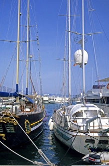 Espana Prints: Sailboats docked at Puerto Banus, Spain