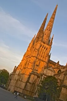 Images Dated 26th May 2005: The Saint Andre Cathedral 11th-12th century with twin gothic towers in the evening