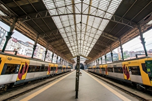 National Monument Prints: Saint Benedict Train Station (Estacao de Sao Bento). Porto, Portugal. (Editorial Use Only)
