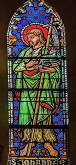 Stained Glass Prints: Saint John stained glass, Lyon Cathedral