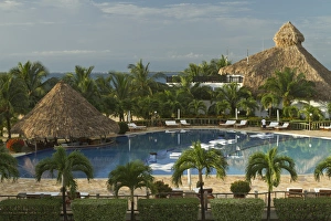 Mayan Prints: Saltwater pool at resort hotel, Placencia, Belize
