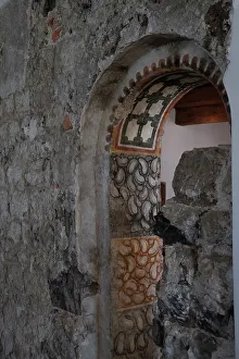 11th Century Prints: Salzburg, Austria. Old archway detail at the Hohensalzburg castle