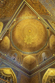 Images Dated 5th April 2024: Samarkand, Uzbekistan, Central Asia interior view of the Gur-i Amir Mausoleum