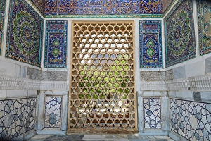 Images Dated 5th April 2024: Samarkand, Uzbekistan, Central Asia interior view at the Registan. (Editorial Use Only)