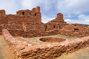 Uninhabited Prints: San Gregorio Church at Abo Ruins, Salinas Pueblo Missions National Monument. New Mexico