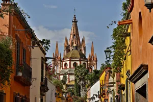 San Miguel De Allende, Mexico. Ornate Parroquia de San Miguel Archangel