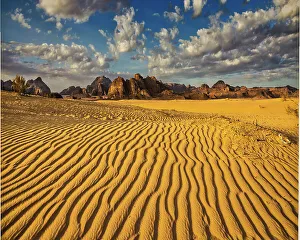 Wadi Rum Prints: Sand dunes, Wadi Rum, Jordan