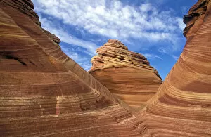 Sandstone patterns in Coyote Buttes area of Paria Wilderness in northern Arizona