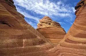 Landform Prints: Sandstone patterns in Coyote Buttes area of Paria Wilderness in northern Arizona