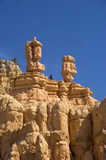 Bryce Prints: Sandstone rock formation in the Red Canyon of the Dixie National Forest near Bryce
