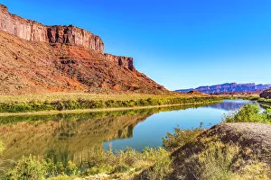 Images Dated 20th October 2022: Sandy beach river access. Colorado River, Moab, Utah