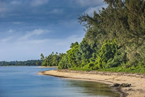 Scenics Prints: Sandy coastline of Haa'apai, Haapai, islands, Tonga, South Pacific