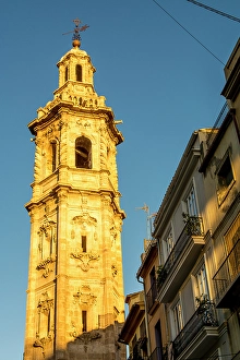 Bell Tower Prints: Santa Catalina Tower and Church of Santa Catalina