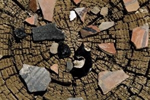 Images Dated 11th July 2009: Santa Clara Pueblo, New Mexico, United States. Puye Cliff dwellings. Site of ancient