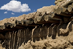 Images Dated 11th July 2009: Santa Clara Pueblo, New Mexico, United States. Puye Cliff dwellings. Site of ancient