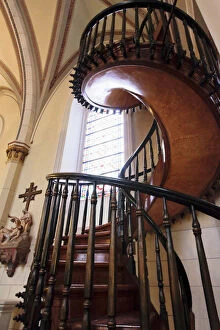 Trending: Santa Fe, New Mexico, United States. Famous Loretto Chapel. Miracle staircase