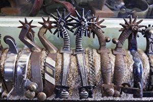 Images Dated 18th November 2010: Santa Fe, New Mexico, United States. Antique cowboy spurs