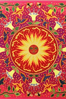 Images Dated 9th July 2011: Santa Fe, New Mexico, United States. International Folk Art Market. Huichol art