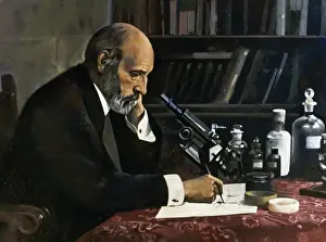 Beard Prints: Santiago Ramon and Cajal (1852-1934) Spanish histologist, physician and pathologist