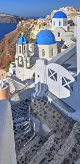 Images Dated 24th October 2020: Santorini, Greece on the Mediterranean Sea