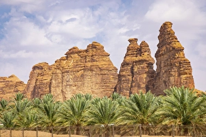Medina Prints: Saudi Arabia, Medina, Al-Ula. Desert mountains at the Dadan visitor center