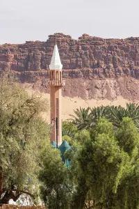 Medina Prints: Saudi Arabia, Medina. Minaret in old town Al-Ula