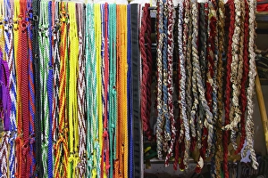 Saudi Arabia Prints: Saudi Arabia, Tabuk. Bridle ropes for sale at the market