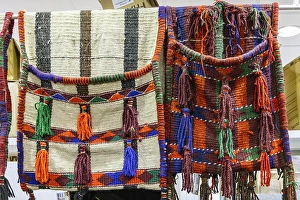 Saudi Arabia Prints: Saudi Arabia, Tabuk. Hand bags for sale at the market