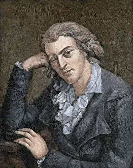 German Culture Prints: SCHILLER, Johann Christoph Friedrich von (Marbach 1759-Weimar, 1805). German poet