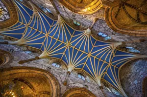 Ceiling Prints: Scotland, Edinburgh. 12th century ceiling in St. Giles Cathedral
