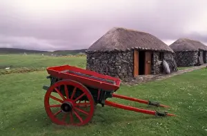 Images Dated 4th November 2004: Scotland, Isle of Skye, Kilmuir. Rural landscape and wheelbarrow