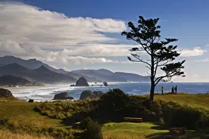 A scrnic view from Ecola State Park North of Cannon Beach Oregon