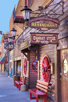 South Dakota Prints: SD, Deadwood, Main Street, Historic Gold Mining town, now a gambling mecca