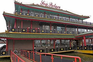 The Sea Palace, a floating Chinese pagoda style restaurant in Amsterdam
