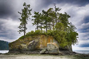 Images Dated 2021 April: Sea Stack and Rocks, Salt Creek Recreation Area, Clallam County, Washington State