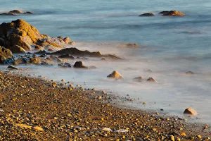 Kristin Piljay Prints: Seascape with long exposure at Browning Beach, Sechelt, British Columbia, Canada