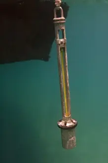 Research Prints: Secci disc used to measure water turbidity Galapagos Islands, Ecuador