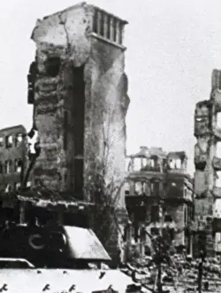 Contemporary Period Prints: SECOND WORLD WAR. Battle of Stalingrad fought between Russian and German troops