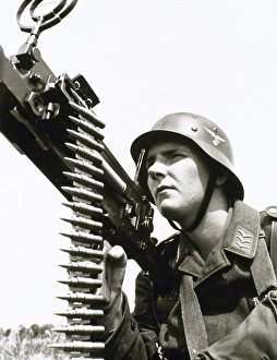 Helmet Prints: Second World War. German soldier
