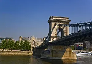 Seeing the sites of Budapest Hungary from the Danube River as the ship departs Budapest