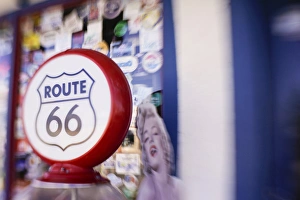 Images Dated 16th January 2012: Seligman, Arizona, United States. Route 66. Artistic blur