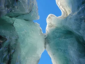 Serac Prints: Serac, glacier Fridtjovbreen. Landscape in Van Mijenfjorden National Park
