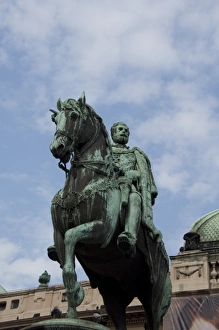 Republic Square Prints: Serbia, Belgrade. Heart of the historic district, Republic Square (aka Trg Republike)