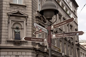 Serbia, Belgrade. Knez Mihailova, pedestrian shopping area in the heart of historic Belgrade