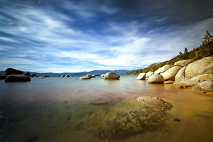 Serene landscape of lake