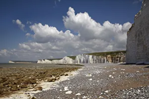 Images Dated 17th May 2010: Seven Sisters Chalk Cliffs, Birling Gap, East Sussex, England, United Kingdom