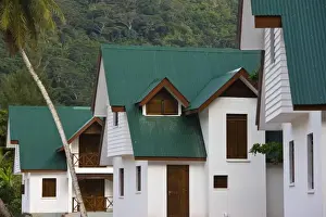 Images Dated 28th October 2008: Seychelles, La Digue Island, La Passe, new housing